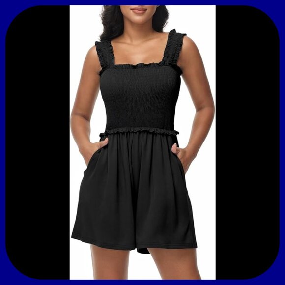 TANOU || Smocked Romper (SIZE L) - Picture 1 of 8